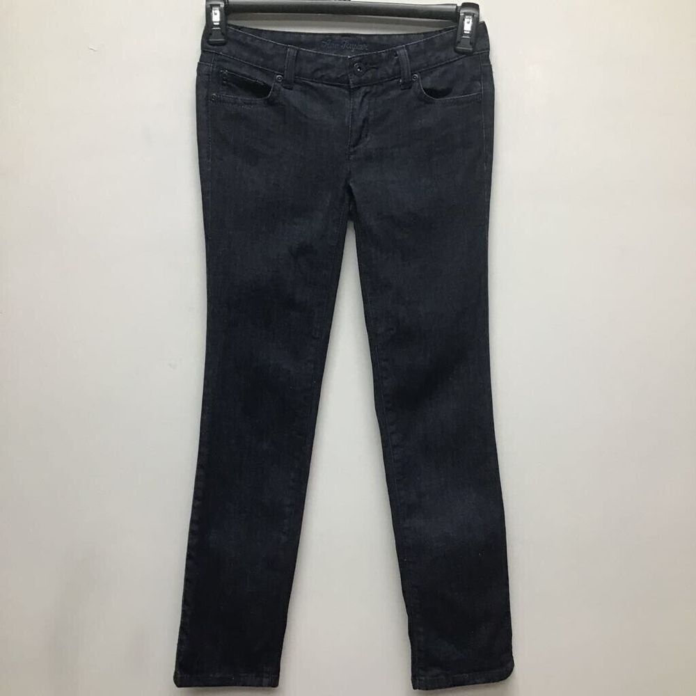 Ann Taylor Womens Lindsay Waist Slim Skinny Jeans Blue Stretch Pockets Petite 00